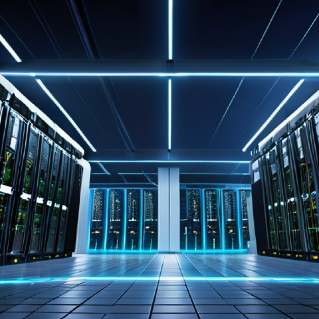 **

A futuristic cityscape at night, highlighting glowing fiber optic cables running alongside normal power lines. In the foreground, a secure data center with a visible QKD (Quantum Key Distribution) module. The overall style should be sleek, modern German architecture.  Include subtle security-themed visual elements like a padlock icon subtly integrated into the architecture. Emphasize the contrast between established infrastructure and quantum technology integration.

**