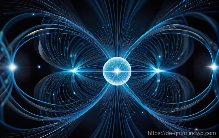양자 컴퓨터와 데이터 과학의 융합 - **Global Optimization, Quantum Powered**: An intricate split-scene image. On one side, a sprawling, ...