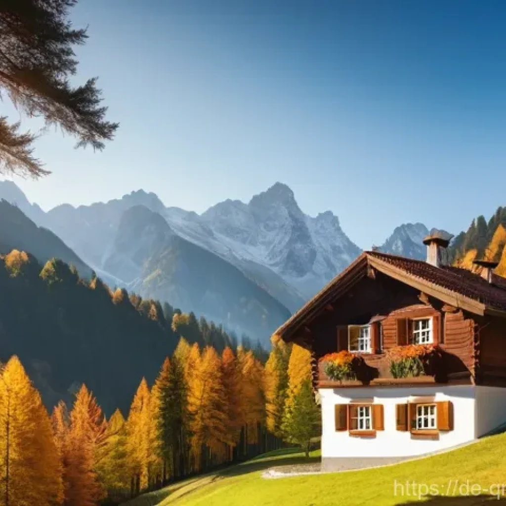 양자 알고리즘의 실제 사례 분석 - **Prompt 1:** A breathtaking panoramic view of the Bavarian Alps during early autumn. The sun is low...